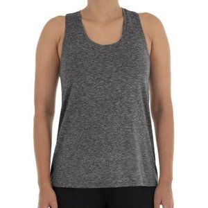 Athletic Works Womens Active Racerback Tank XL 16-18 New with Tags Grey Run Spin